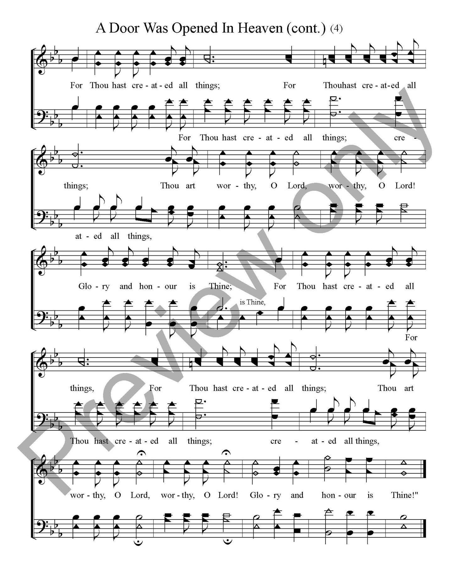 A Door Was Opened in Heaven