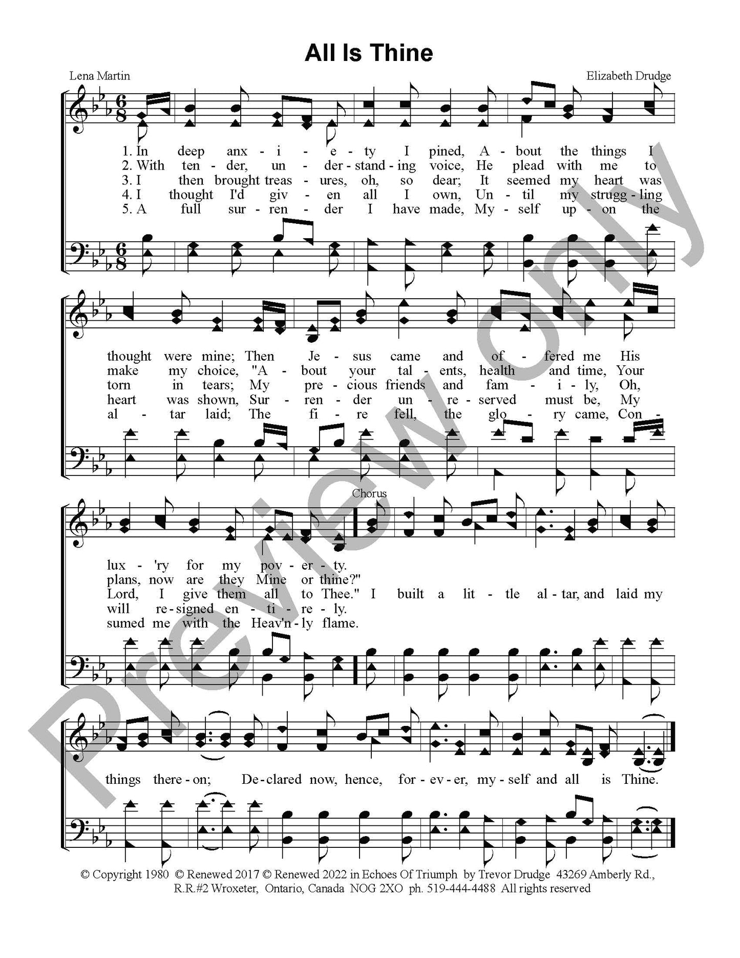 All Is Thine