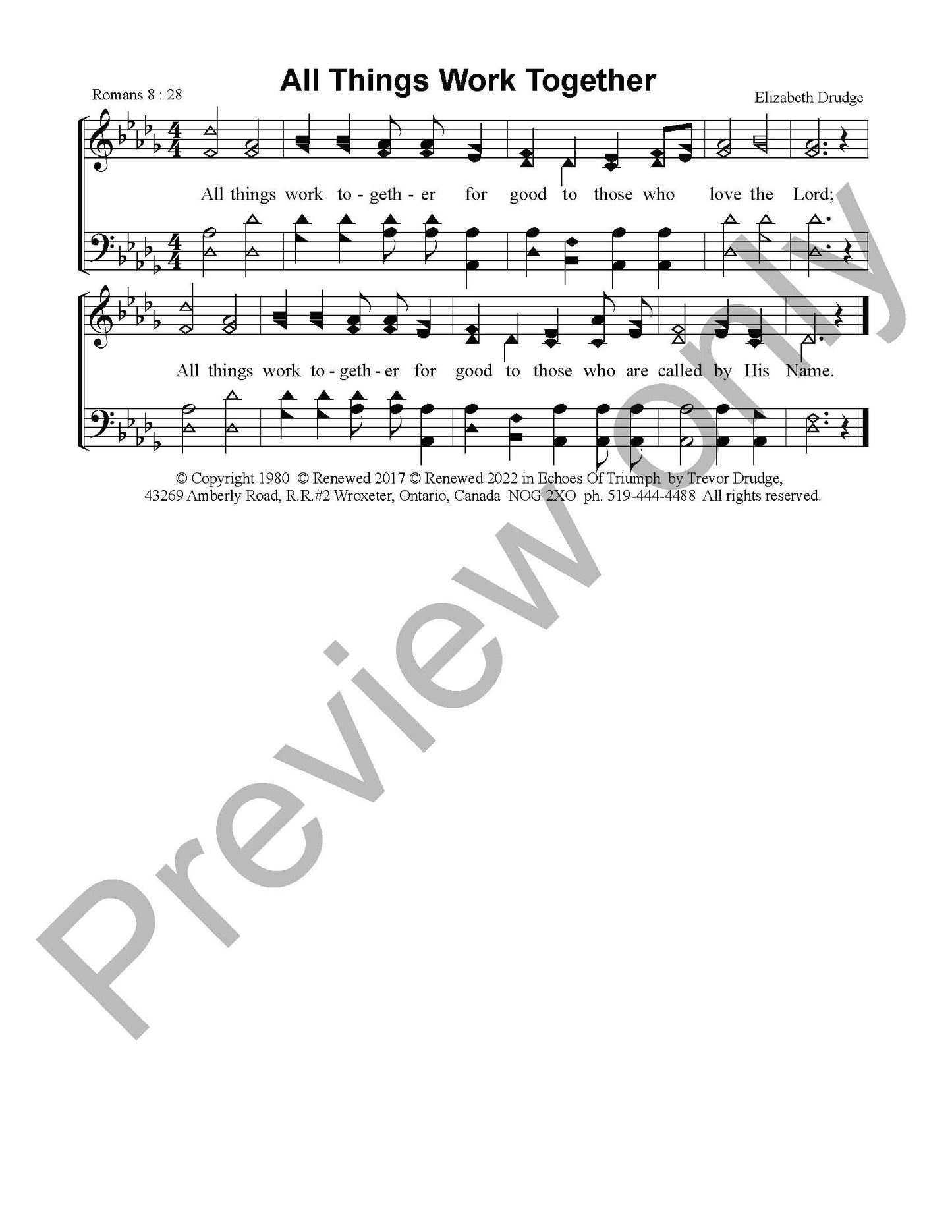 All Things Work Together