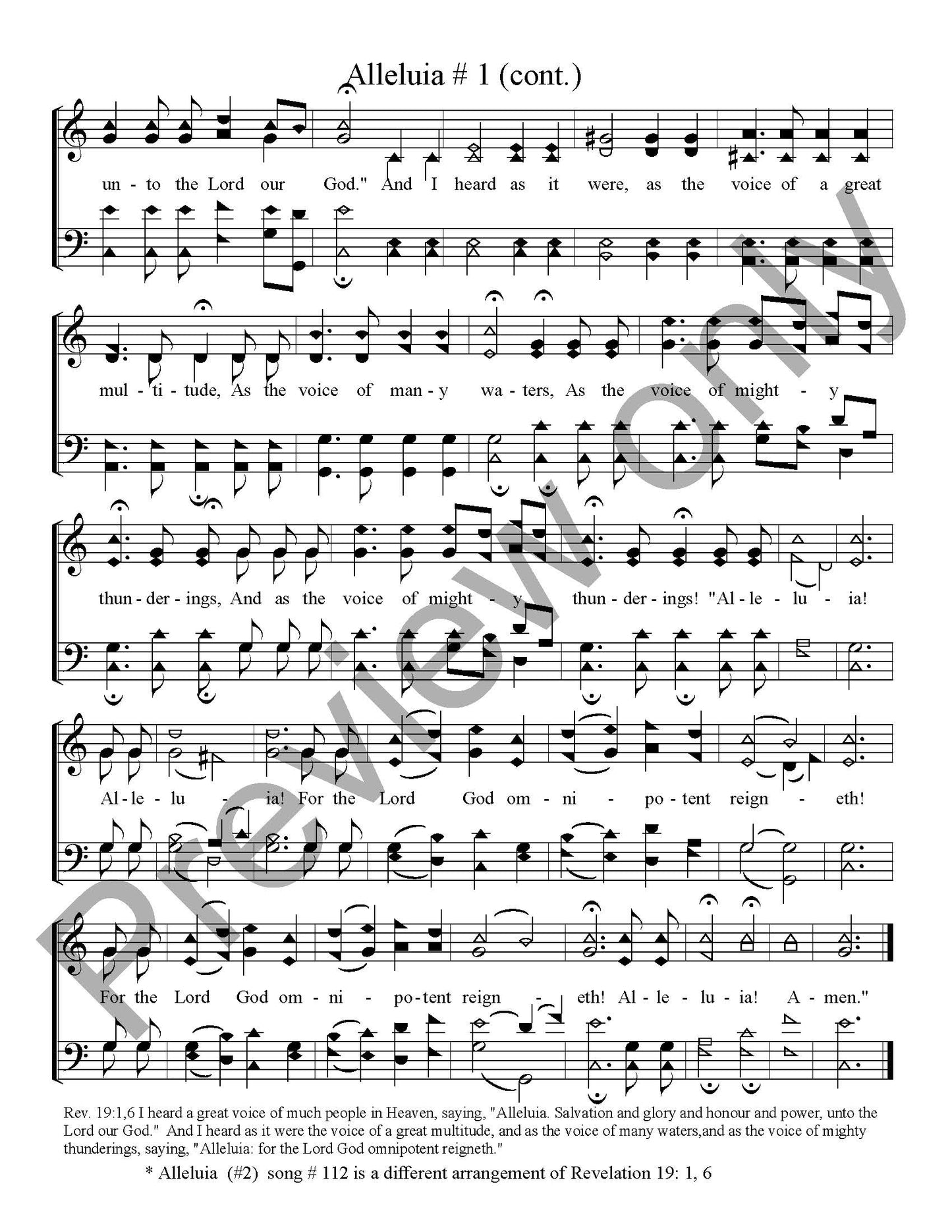 Alleluia (#1)