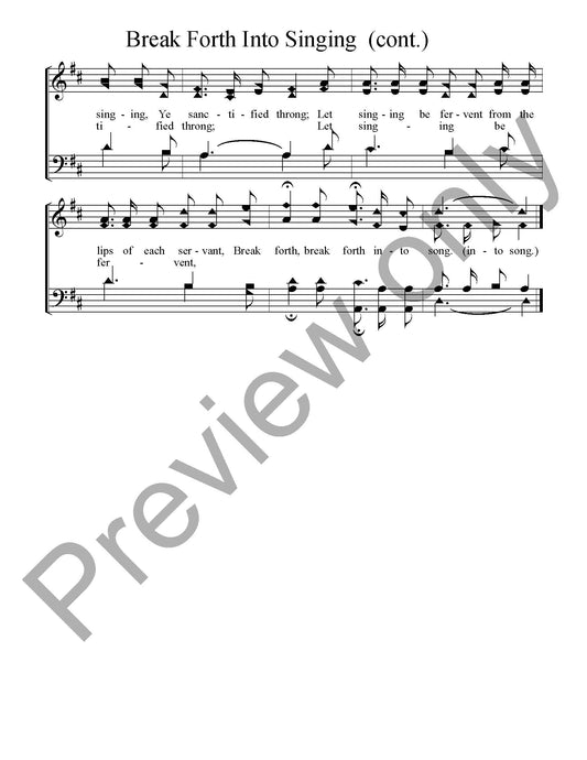 Break Forth Into Singing