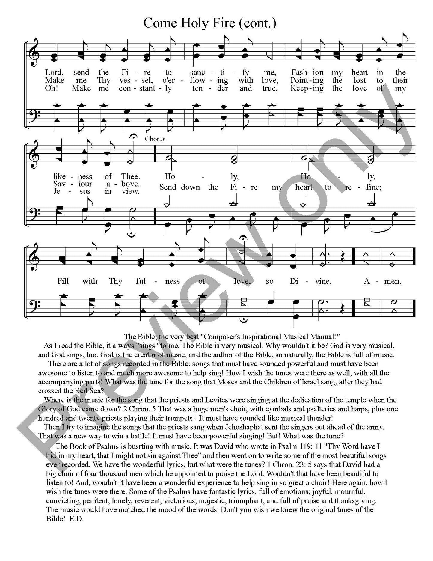 Come Holy Fire