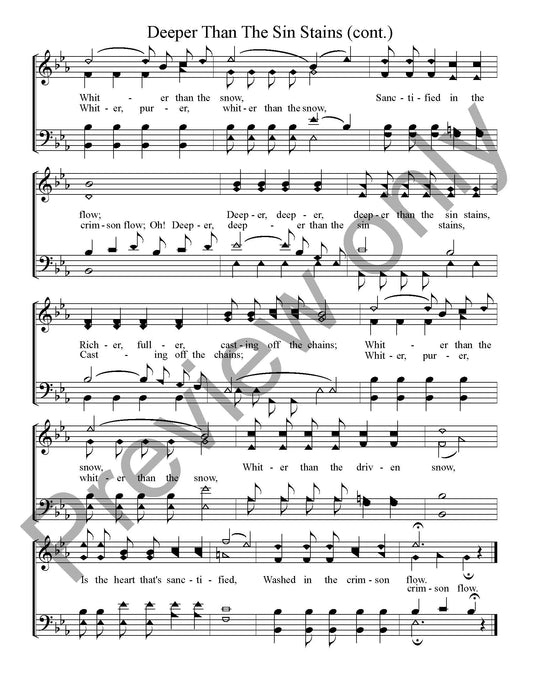 Deeper Than The Sin Stains