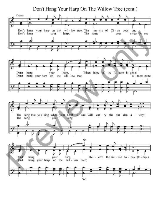 Don't Hang Your Harp On The Willow Tree