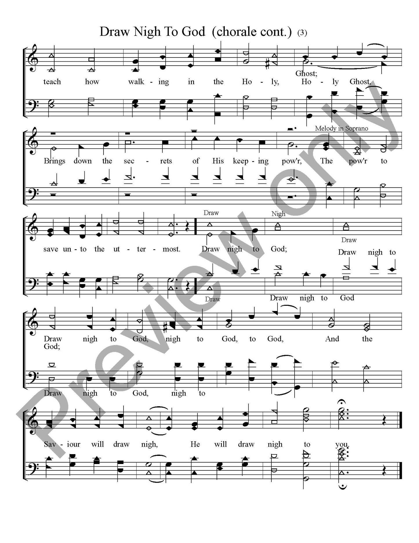 Draw Nigh To God (Choral Arrangement)