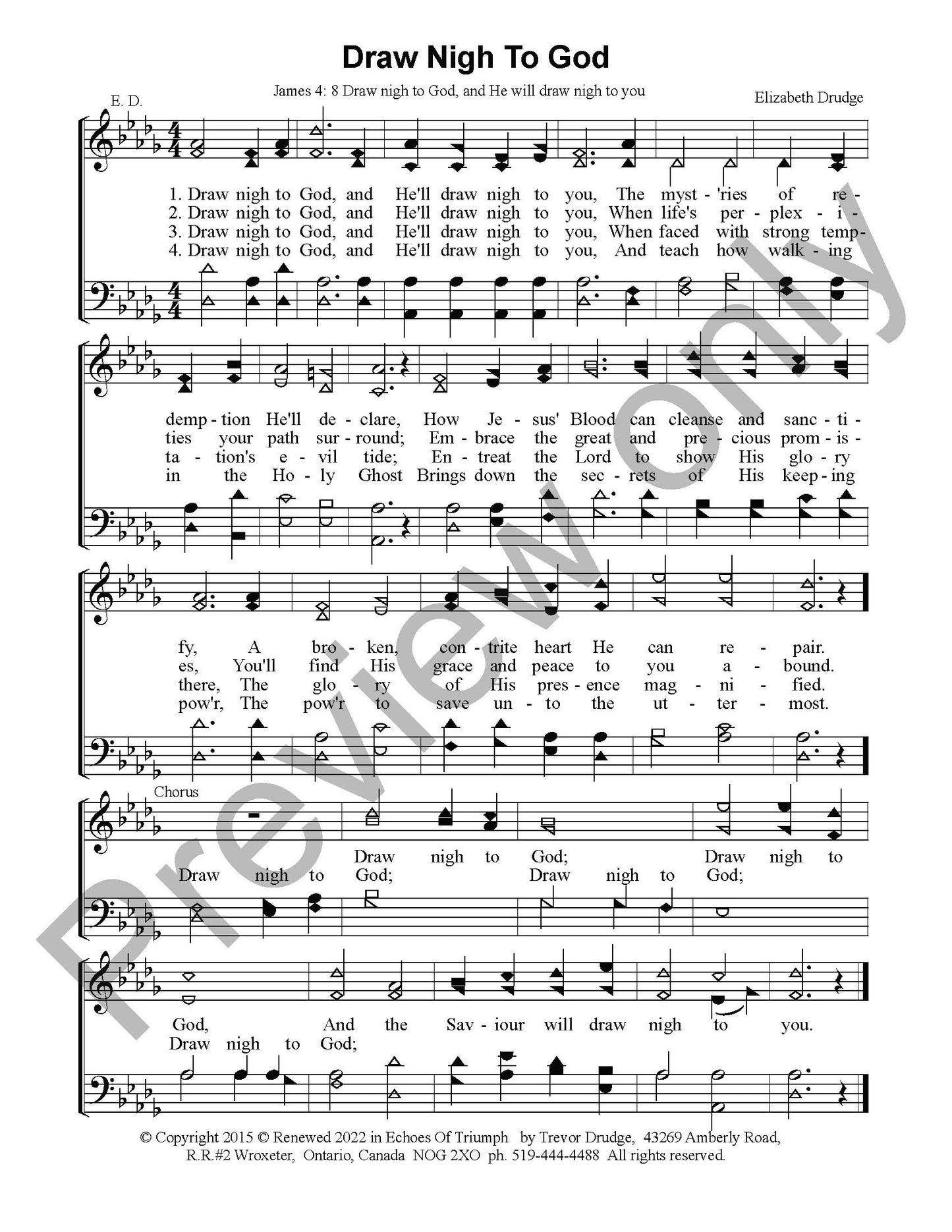Draw Nigh To God (SATB)
