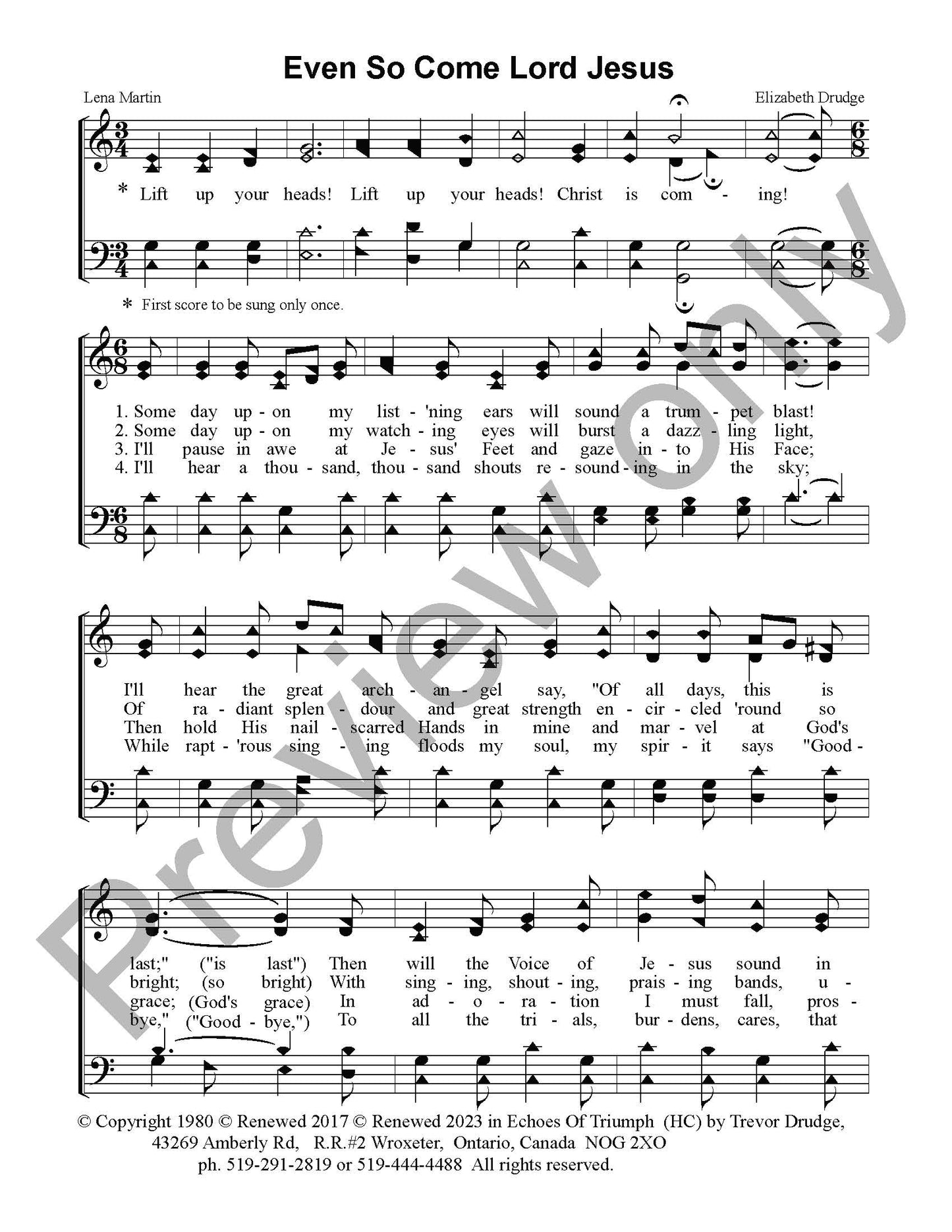 Even So Come Lord Jesus