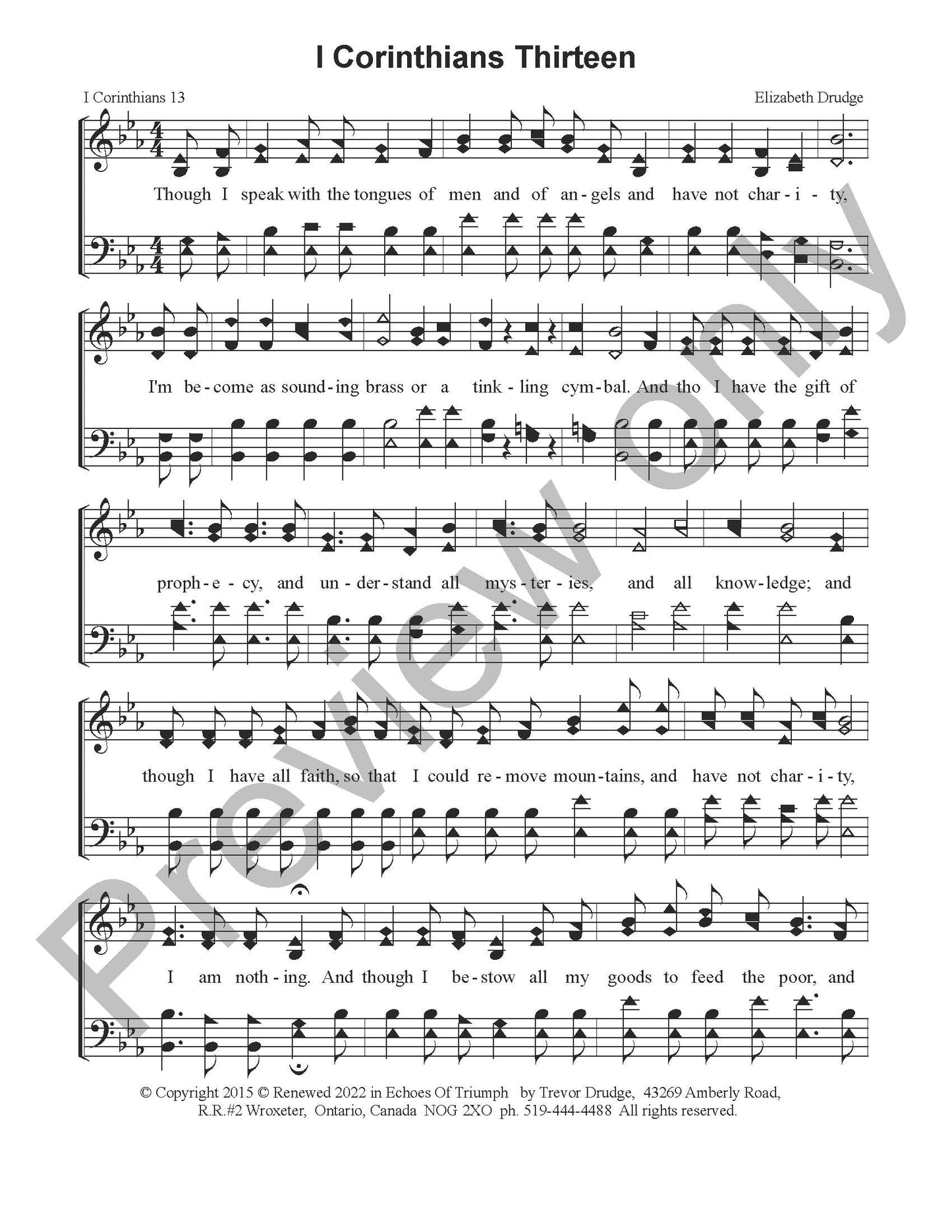 First Corinthians Thirteen