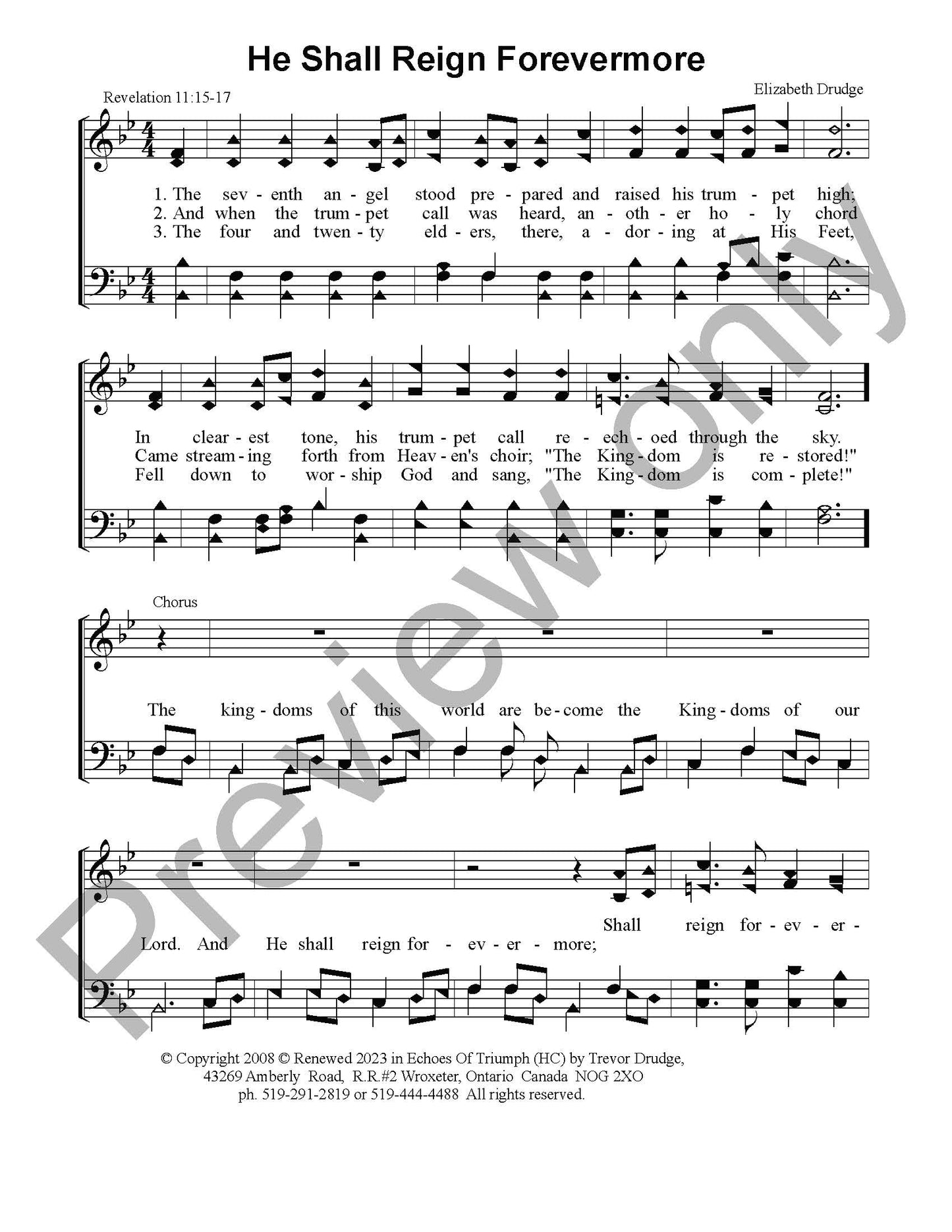 He Shall Reign Forevermore