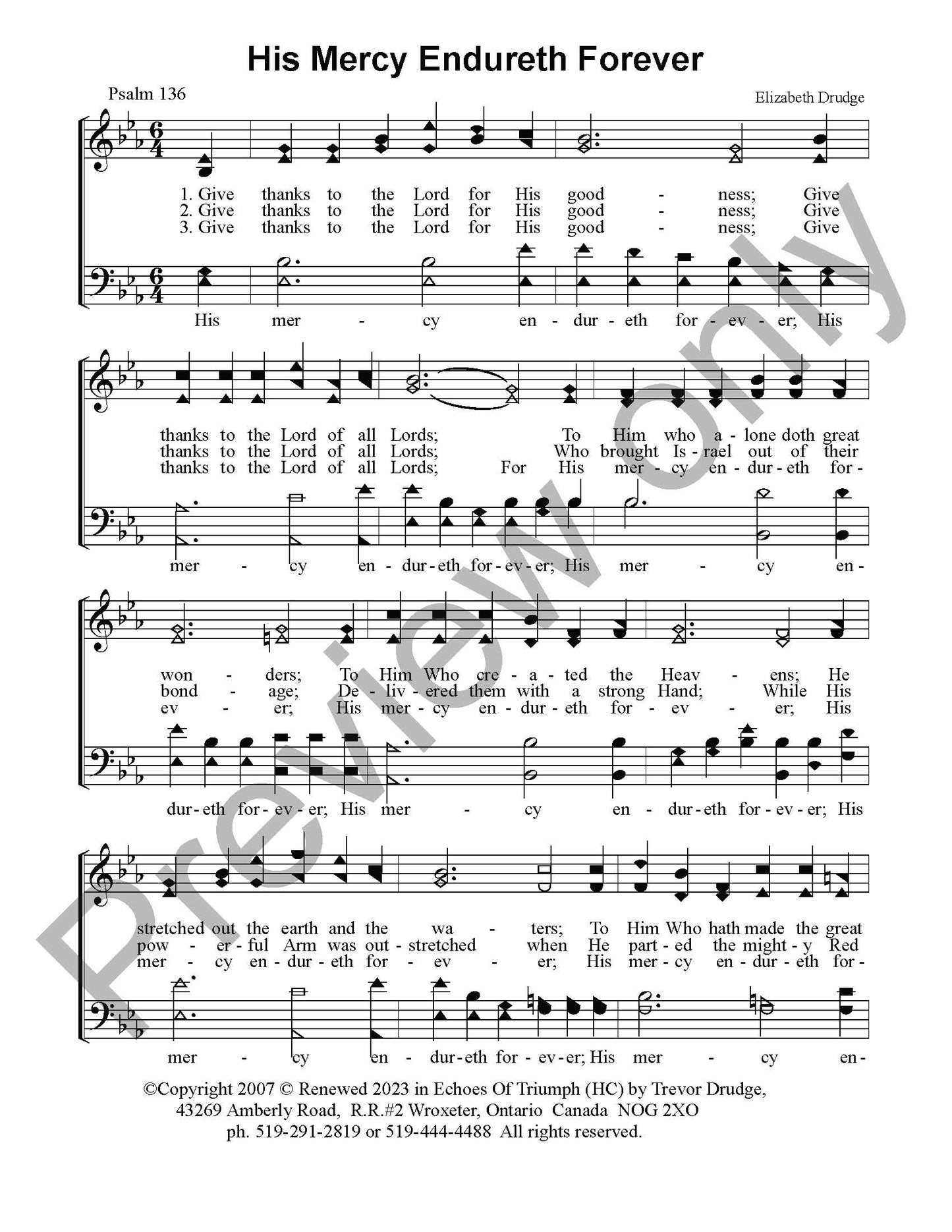 His Mercy Endureth Forever