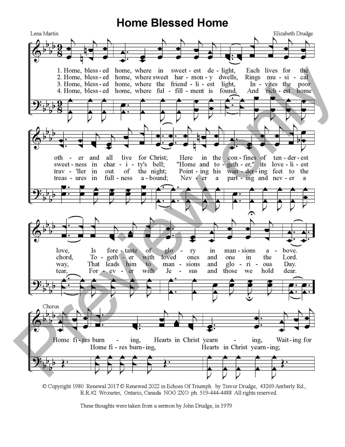 Home Blessed Home (SATB)