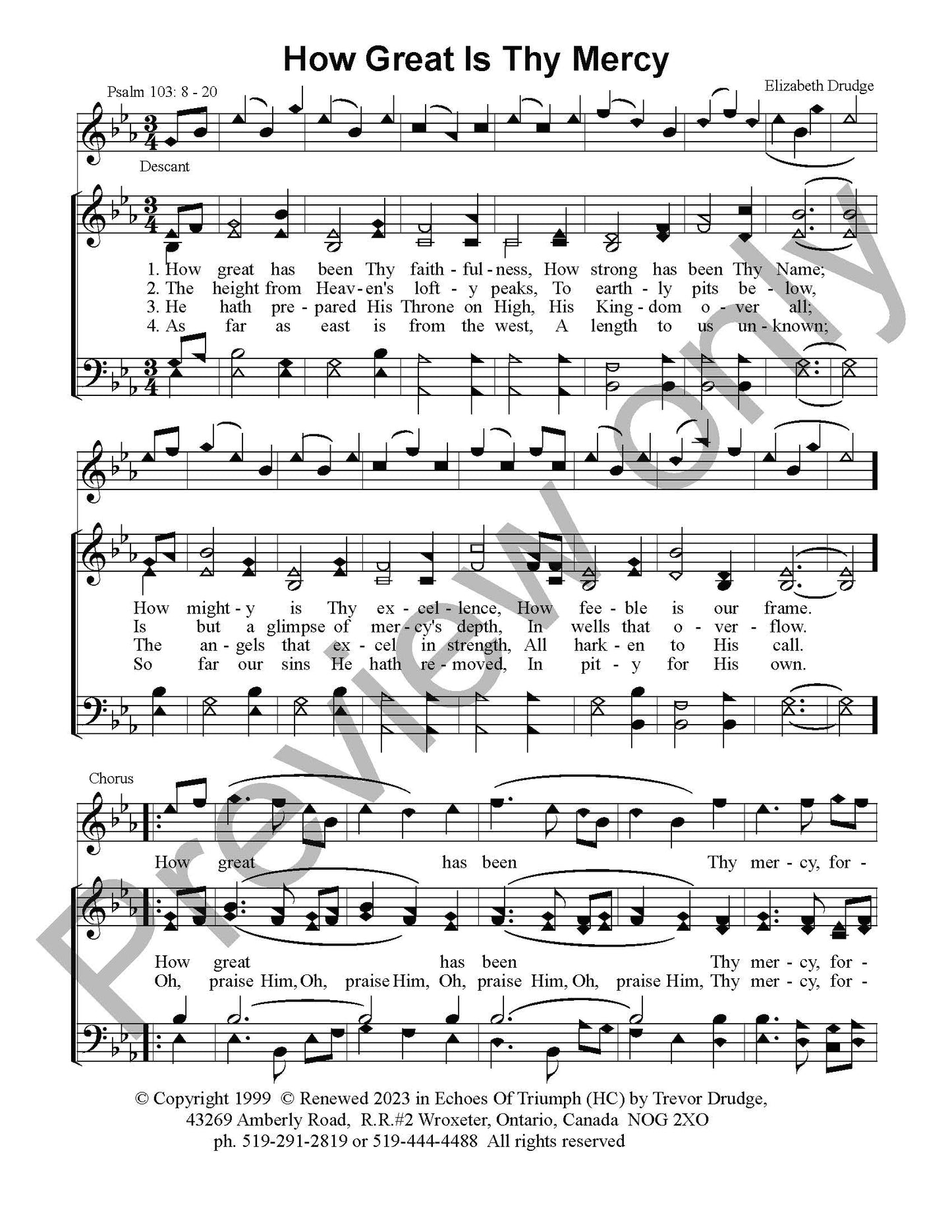 How Great Is Thy Mercy