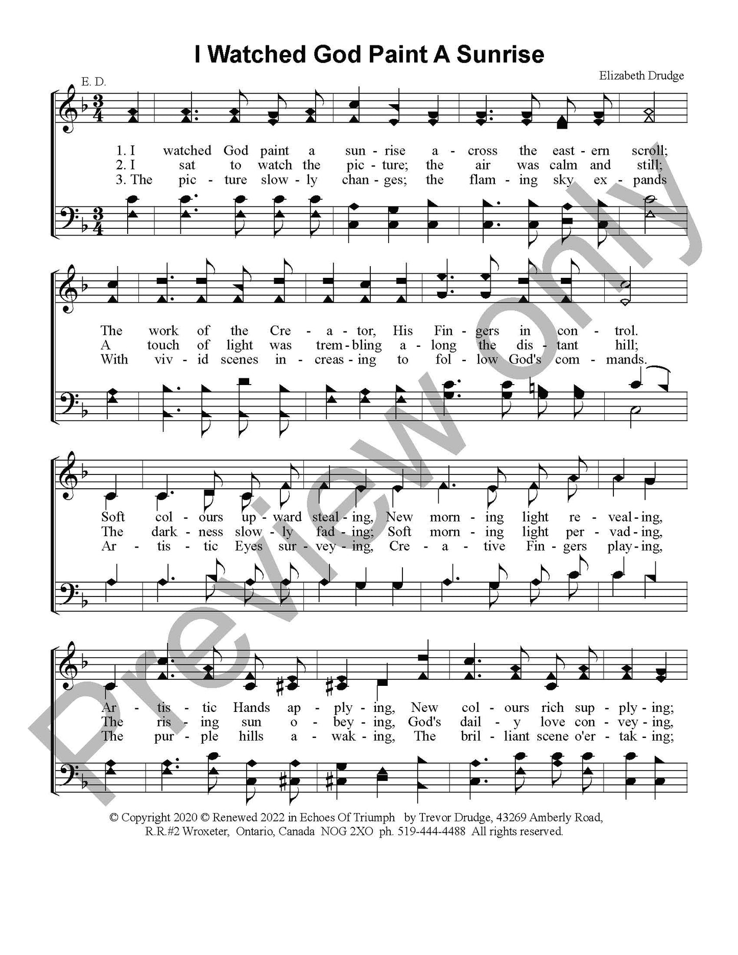 I Watched God Paint A Sunrise