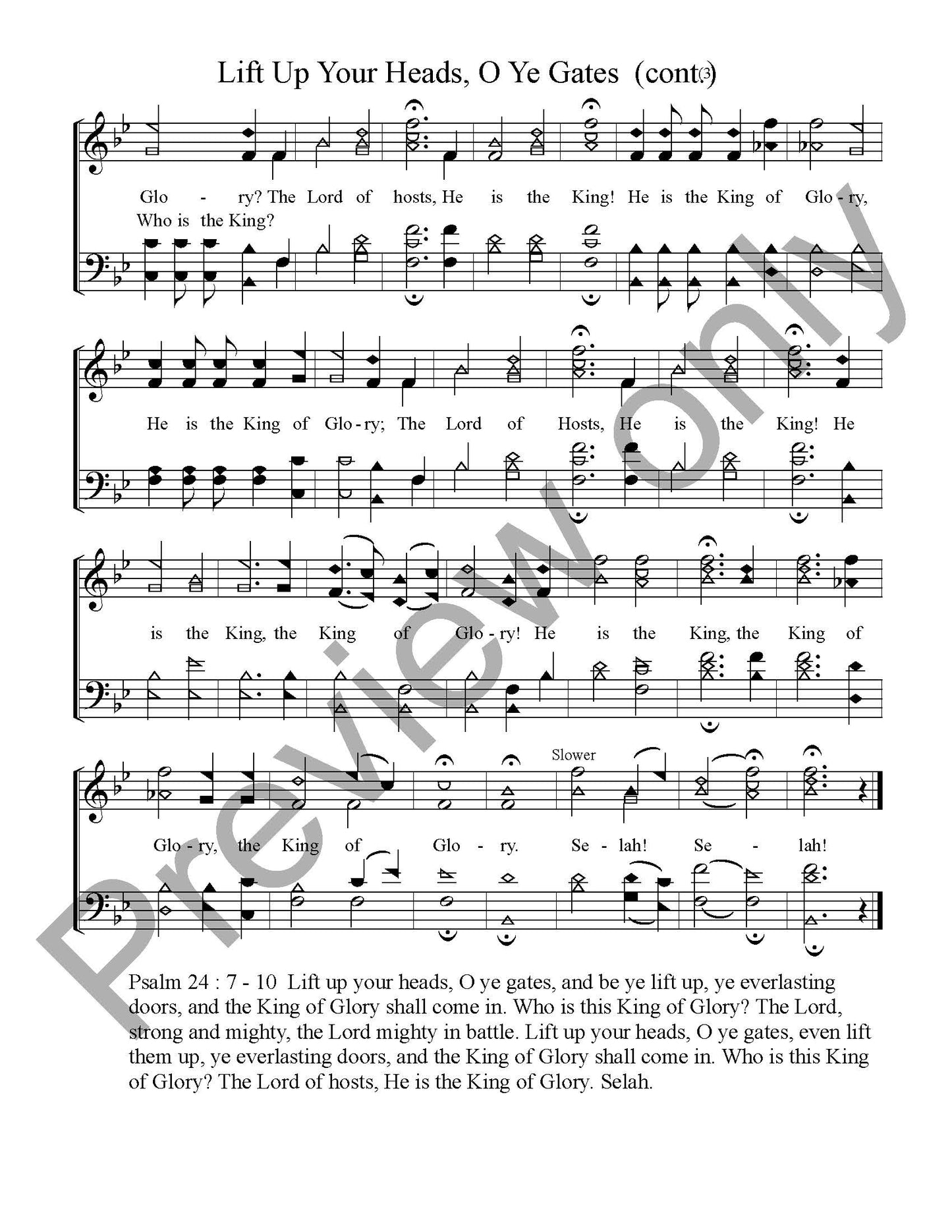 Lift Up Your Heads, O Ye Gates