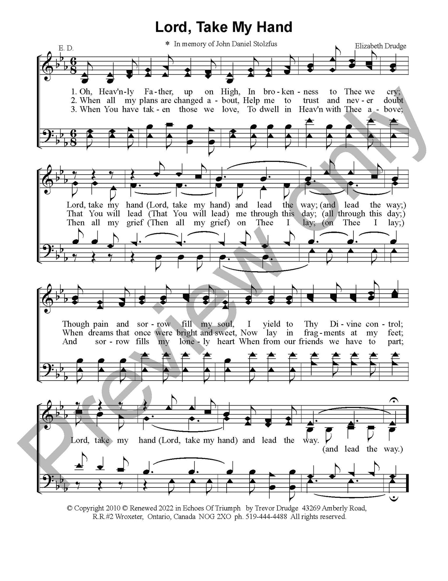Lord, Take My Hand