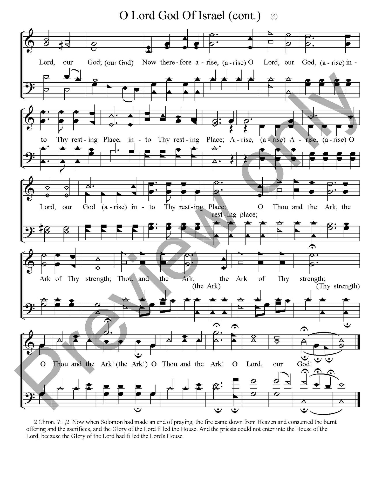 O Lord God Of Israel