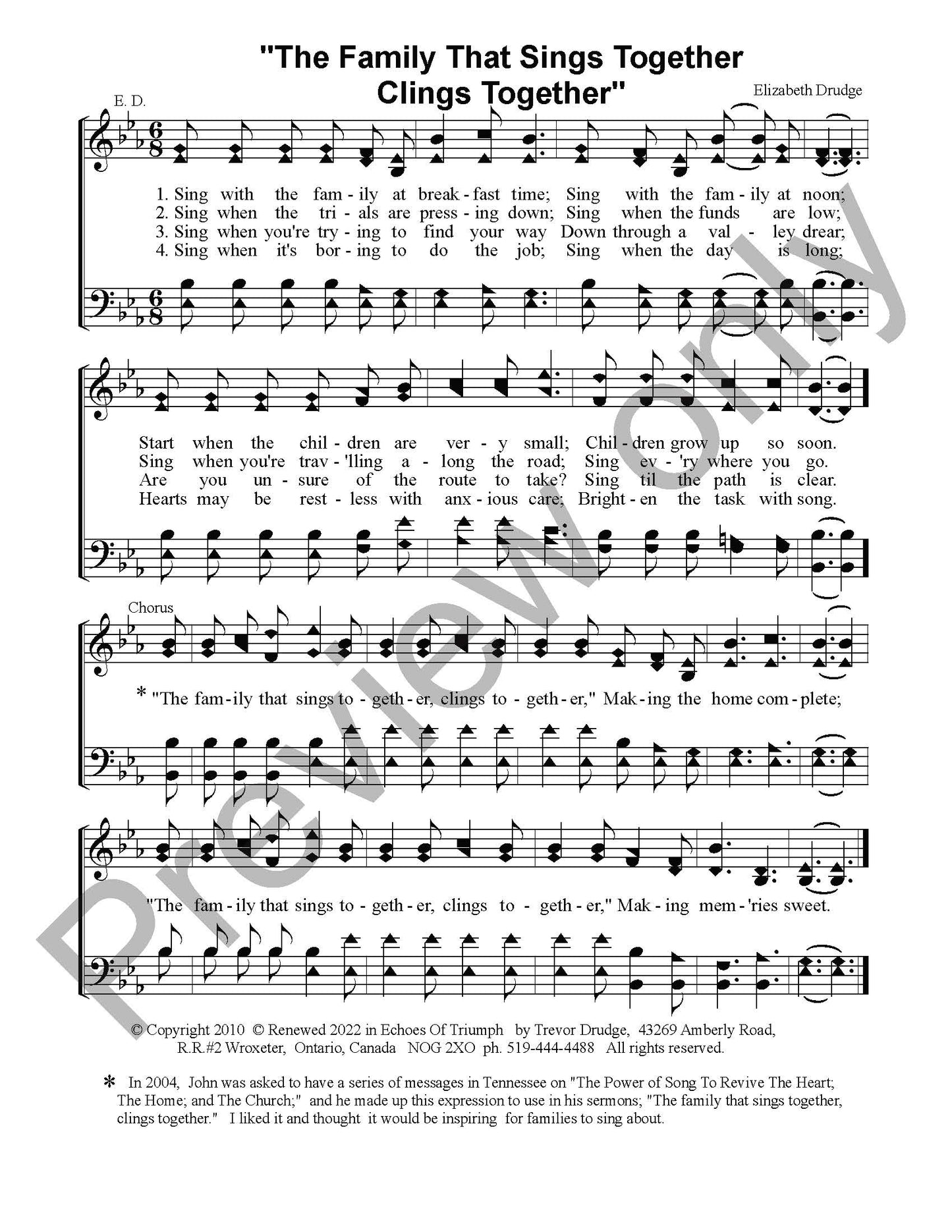 The Family That Sings Together Clings Together