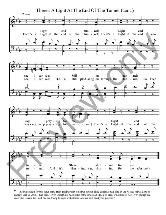 There's A Light At The End Of The Tunnel (SATB)