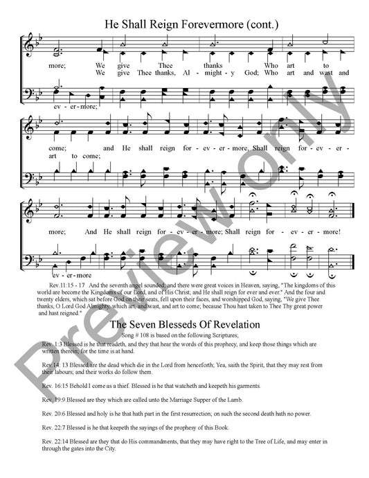 He Shall Reign Forevermore