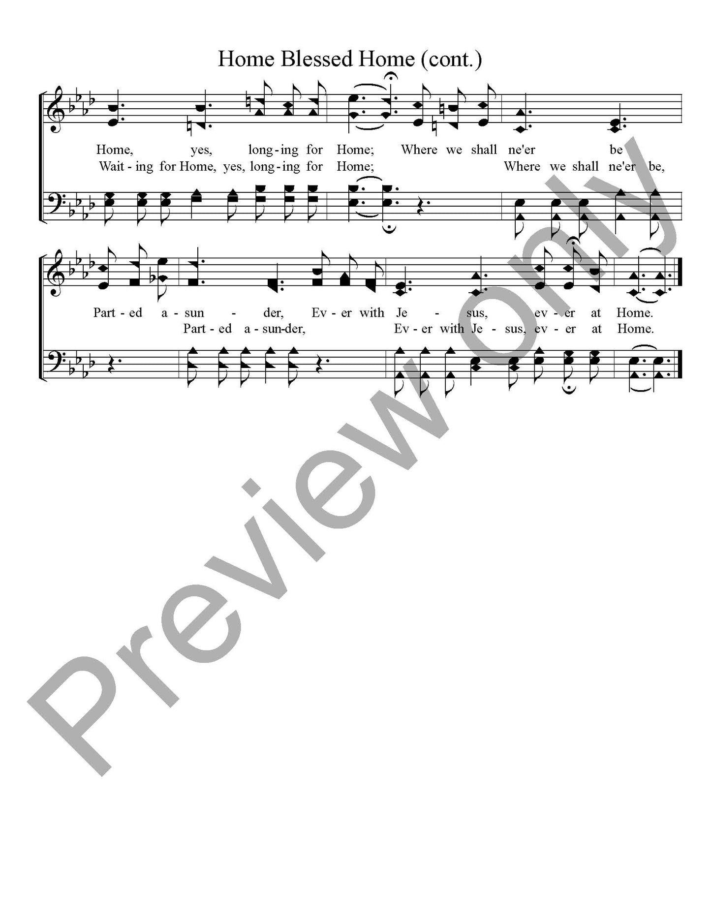 Home Blessed Home (SATB)