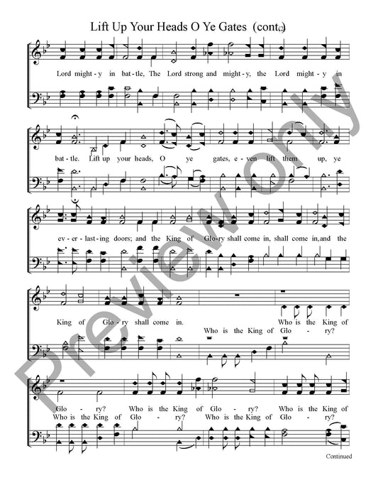 Lift Up Your Heads, O Ye Gates