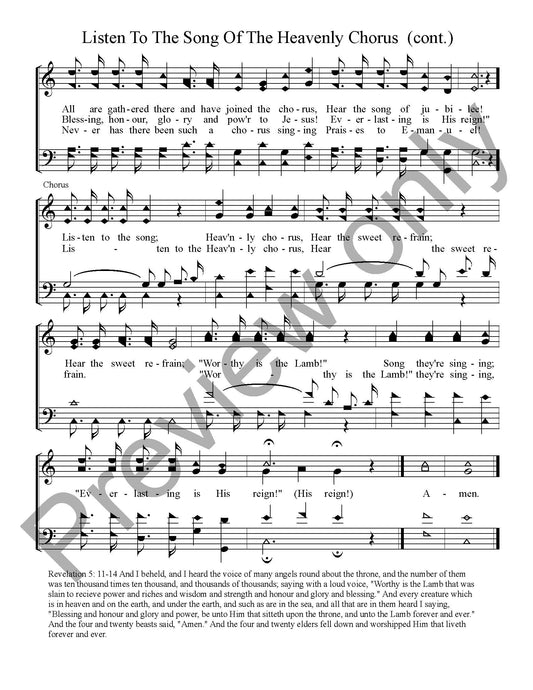 Listen To The Song Of The Heavenly Chorus